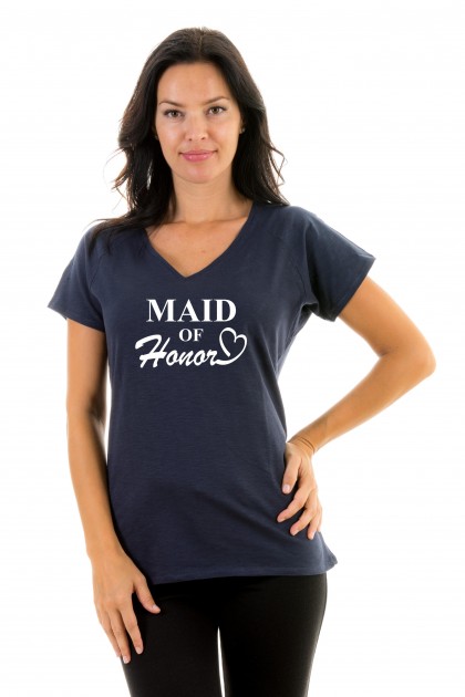 T-shirt v-neck Maid of honor 