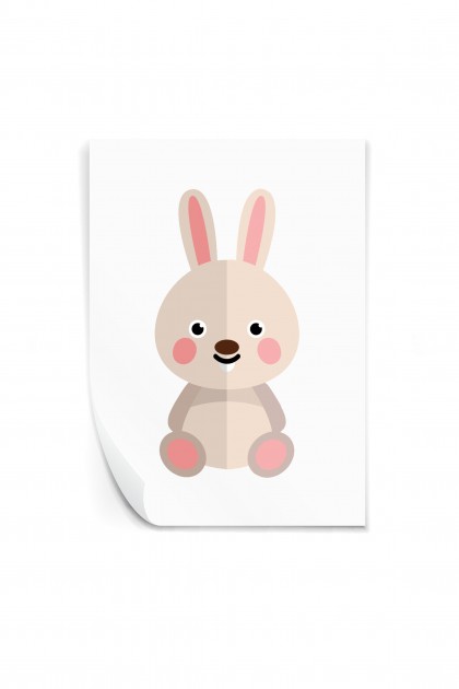 Reusable sticker Rabbit